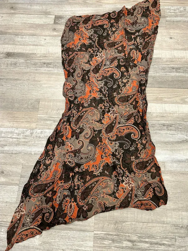 Paisley Scarf Brown - Image 3