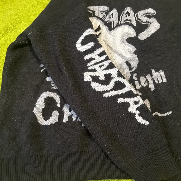 Halloween Ghost Sweater Black - Image 8