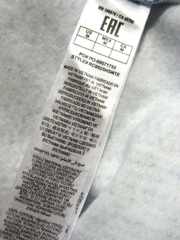 NWT Rag & Bone Miramar Cable-Effect Sweatshirt in Indigo Cotton Fleece M - Image 9