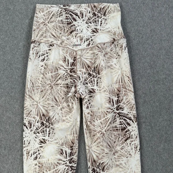 Aerie High Rise Athletic Leggings Size X-Small Brown/Cream 7/8 Length Active Gym - Image 8