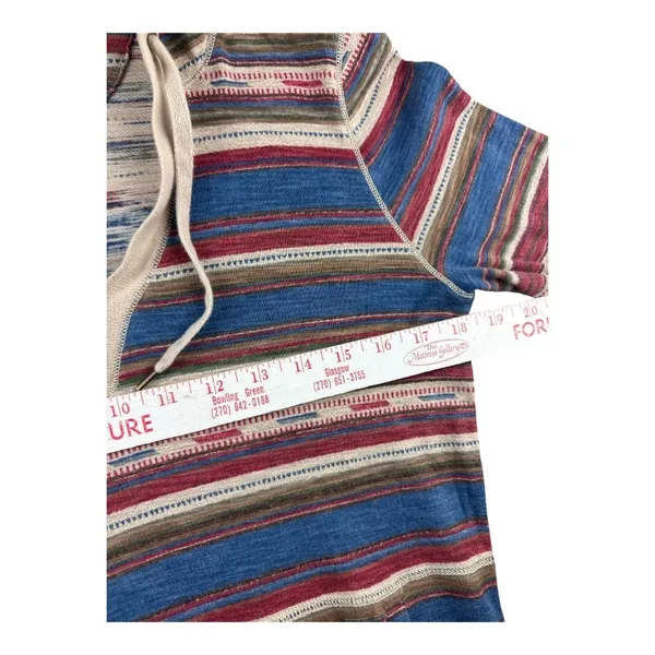 Lauren Jeans Co Ralph Lauren S Striped Southwest Hoodie Blue Red Pullover Baja - Image 4