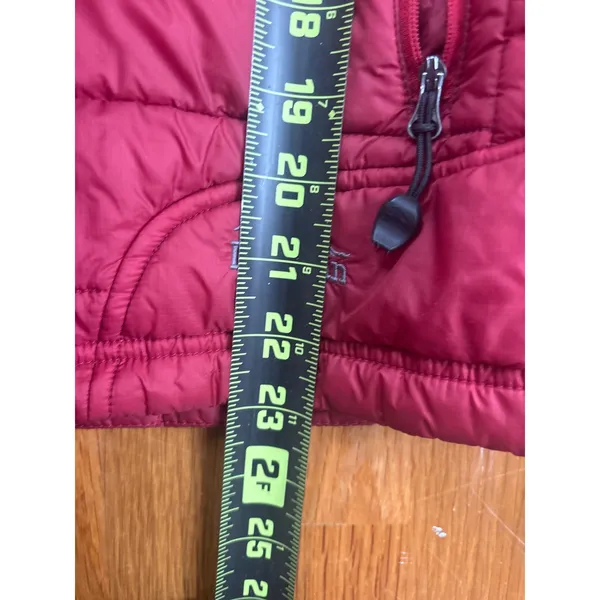 L.L.Bean Womens XS Red‎ Puffer Jacket Insulated Lightweight Quilted Full Zip - Image 6
