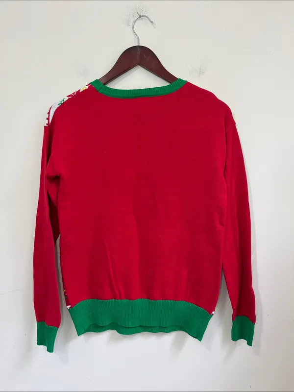 Disney Women's Long Sleeve Christmas Sweater Size Medium - Image 3
