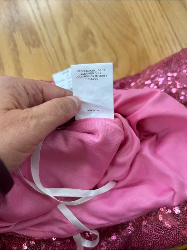 NWT Windsor Athena Formal Cutout‎ Sequin Dress Pink Size 7 Prom Pageant Evening - Image 8