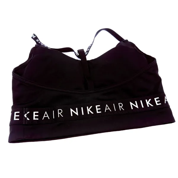 Nike Air Black Halter Sports Bra Size Large - Image 3