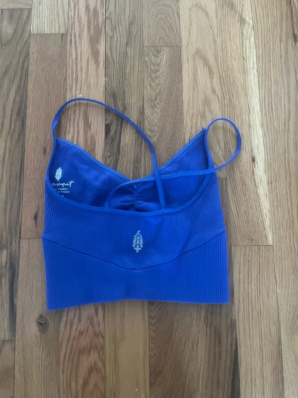 Free People Blue Athletic Tank - Image 2