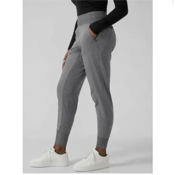 Athleta Heather Gray SCULPTEK Venice Mid Rise Jogger Pants 597888 W1437 Sz XS - Image 3