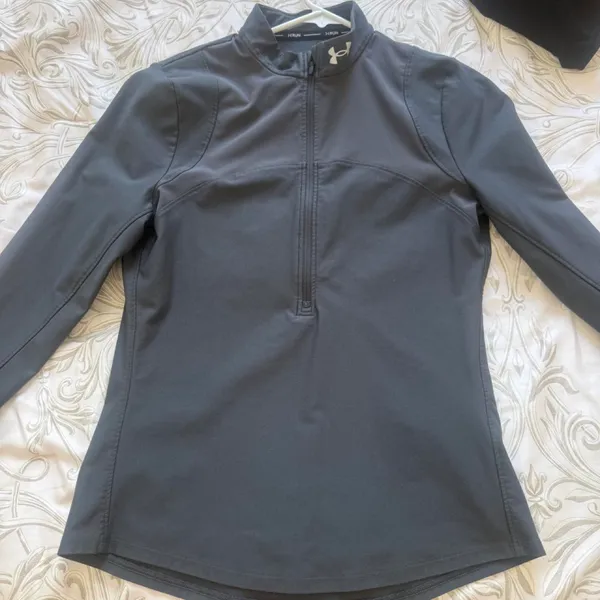 Under Armor Running UA Qualifier ½ Zip Top in Gray - Image 2