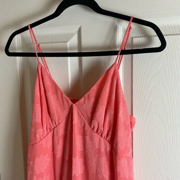 Women's Triangle Cup Tiered Mini Skater Dress - Wild Fable Pink Size large - Image 3