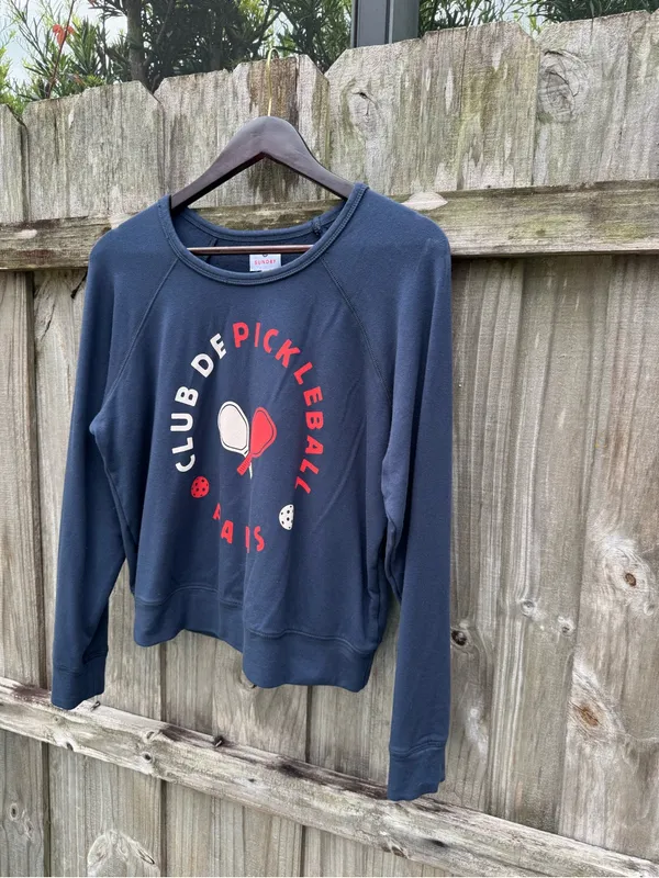 Sundry Club De Pickle Ball Paris Sweatshirt - Image 9
