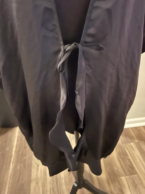 Victoria's Secret Black Satin Kimono - Image 3