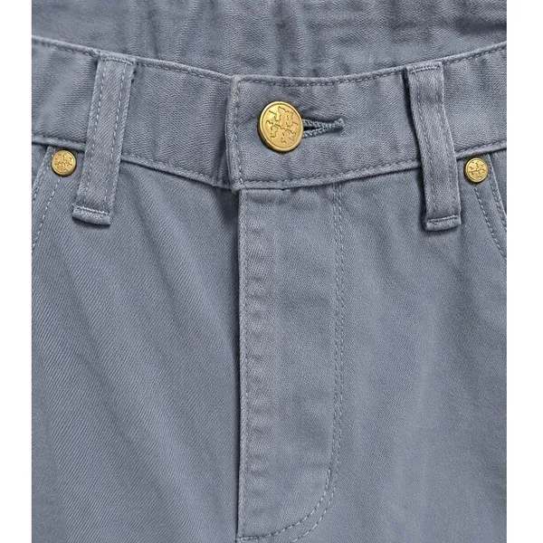 Tory Burch Alexa Cropped Skinny Jeans Size 28 Slate Blue - Image 3