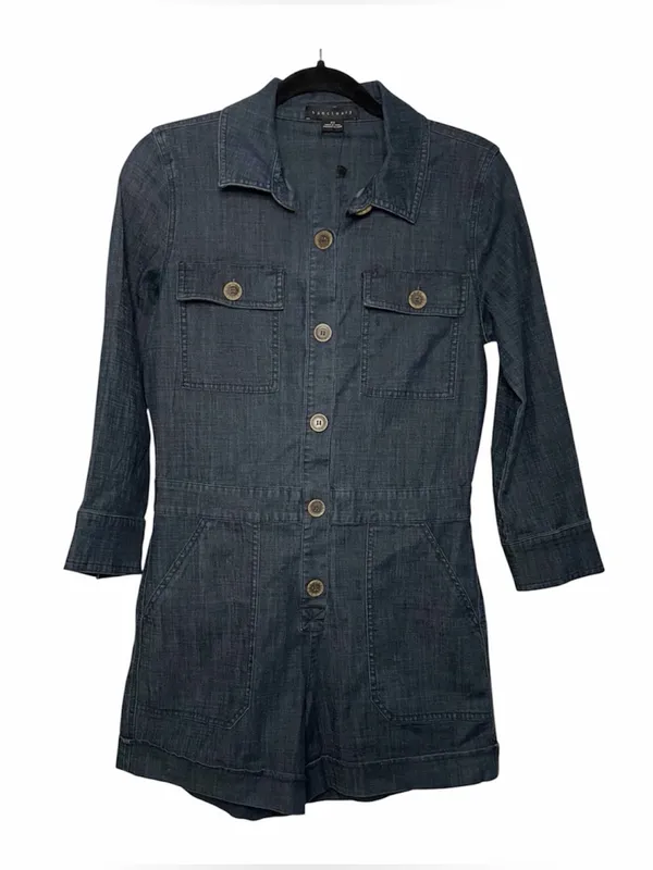 Sanctuary Coronado Denim Surplus Romper Size Large - Image 5