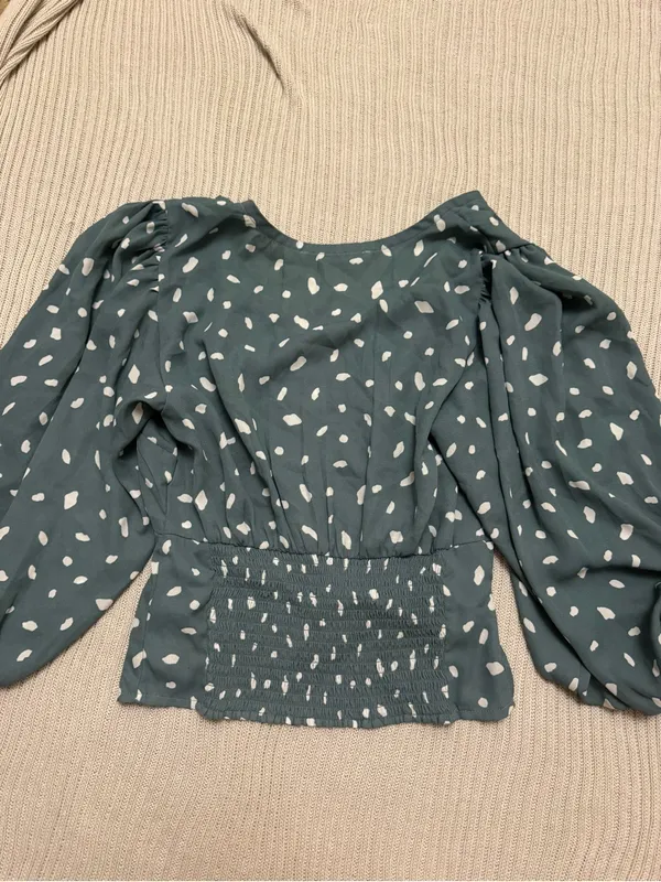 Abercrombie & Fitch Puff-Sleeve Blouse - Image 2