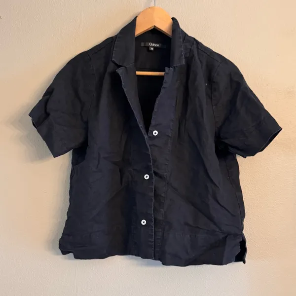 QUINCE‎ 100% European Linen Short Sleeve Shirt - Image 2