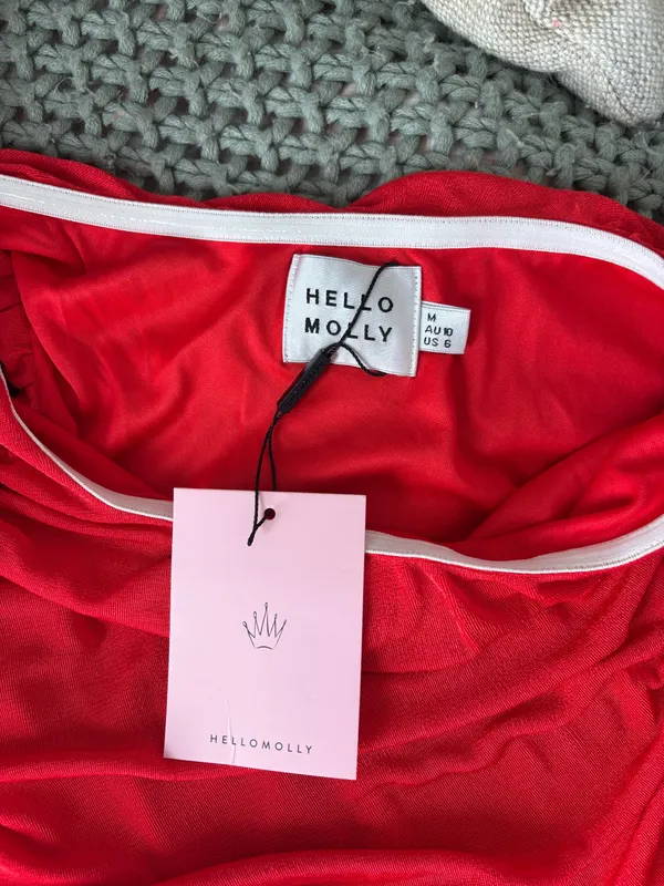 hello molly slinky red dress new with tags NWT - Image 4