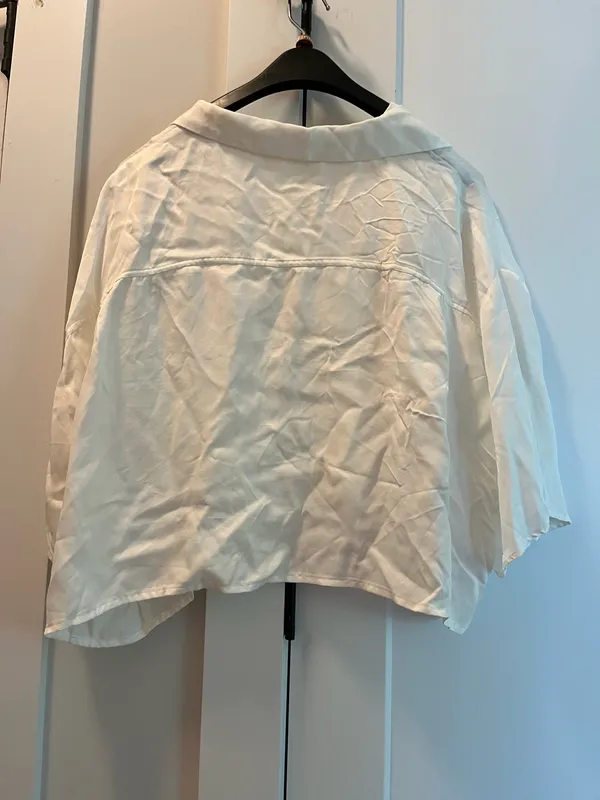 ZARA White Satin Top - Image 2