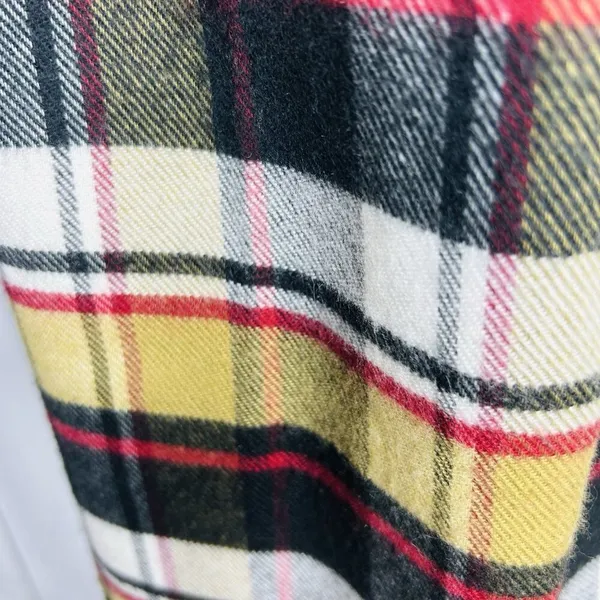 100% Cashmere Scarf Camel Tan Tartan Plaid Made in Scotland 70" x 12" NWOT - Image 4