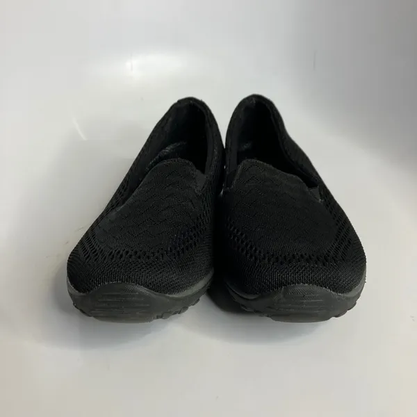 Skechers Reggae fest willow slip on shoes black flats women's size‎ 5.5 casual - Image 2