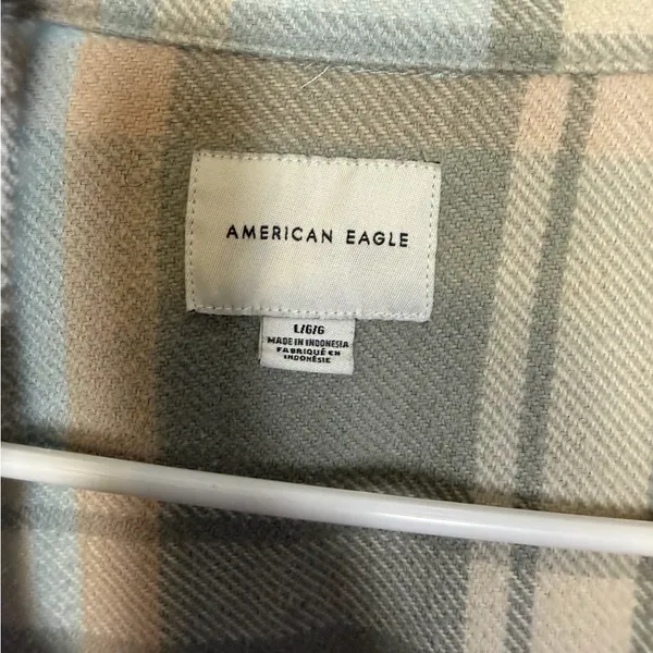 ✨ American Eagle Plaid‎ Shacket Jacket Women’s Large ✨ - Image 4