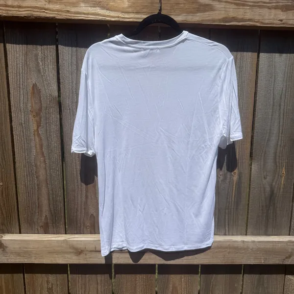Zara Basic White Short Sleeve Crewneck T-Shirt Womens Small Minimalist Tee - Image 3