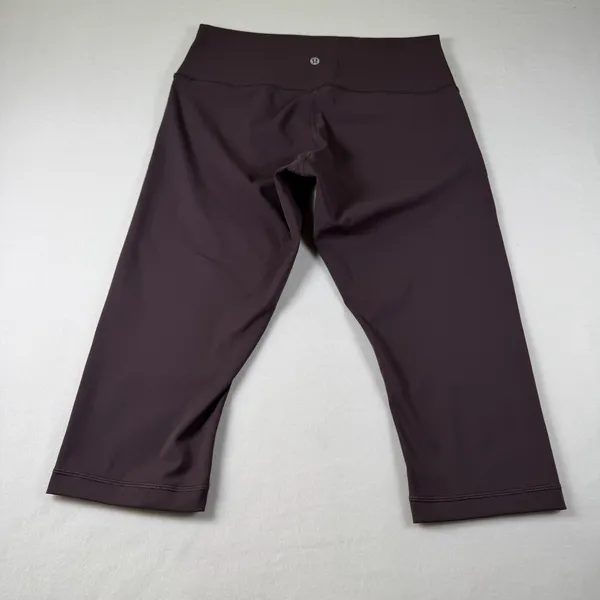Lululemon Leggings Womens 10‎ Purple High Rise Yoga Athletic Gym Pants Crop - Image 3