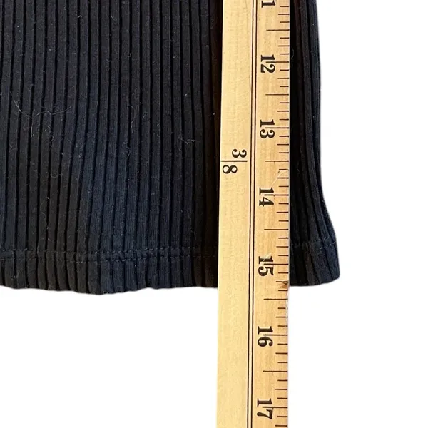 J. CREW Black Trumpet Bell Cuff Boat Neck Ribbed Knit Shirt Top - Size Large - Image 16