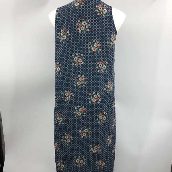 Lularoe small teal orange sleeveless open cardigan duster - Image 8