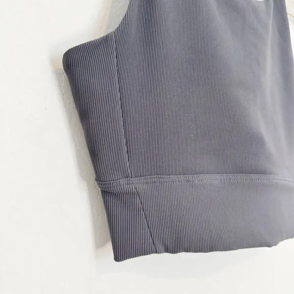 Wilo The Label Sports Bra Size XS Base Ribbed Longline Cutout Crop Top Capsule‎ - Image 4