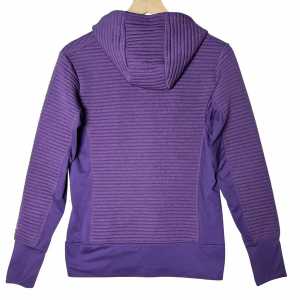 Brooks Running Fly By Zip-Up Hoodie Jacket Purple size M - Image 2