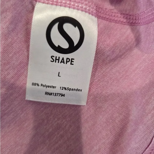 Shape -1624 Active NWT Tank Top Dryfuze in Mauve Mist Pink‎ Large - Image 6