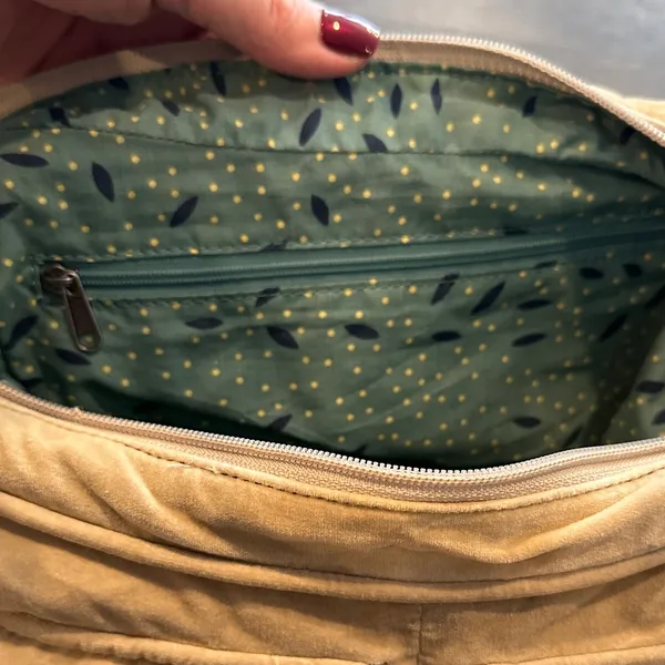 Old Navy Vintage Y2K Cream/Beige Shoulder Boho Messenger Bag - Image 5