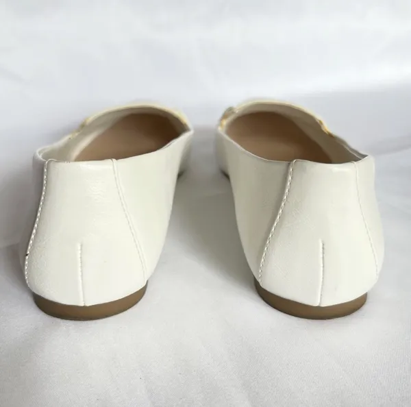 Aldo | White Leather Loafers  - Image 5