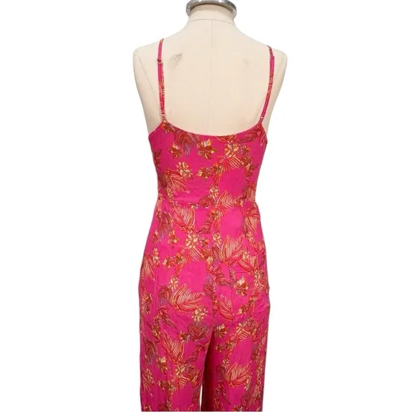 Free People Hot Tropics Wide Leg Cropped Jumpsuit Size Small - Image 6