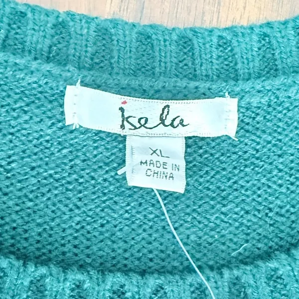 Isela Elf Ugly Christmas Sweater XL NWT 3D Bells Pom Poms Striped Holiday Tunic - Image 6