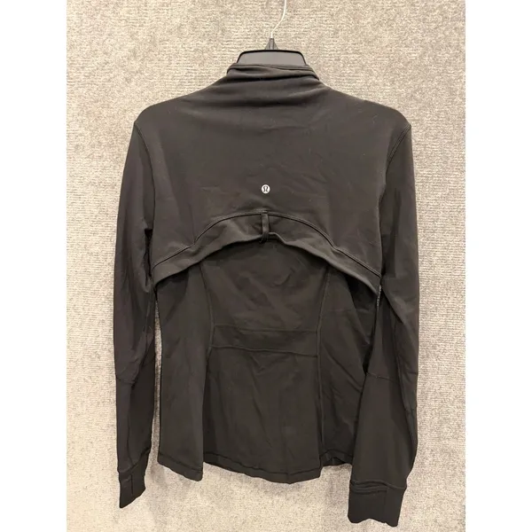 Lululemon Womens Jacket 12 Black Luon Define Full Zip Thumbholes Activewear - Image 9