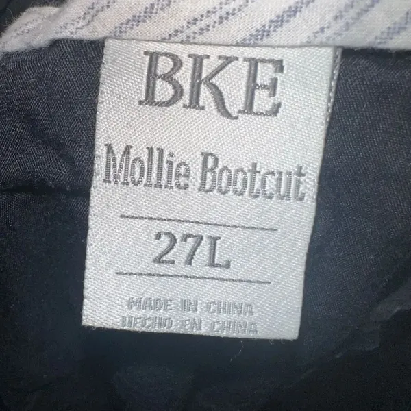 BKE Mollie bootcut black 27L business casual slacks - Image 2