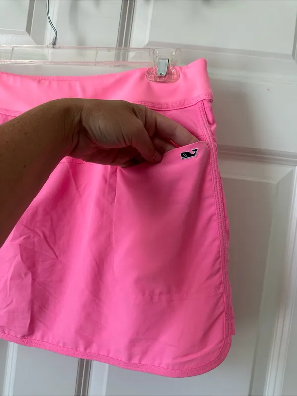 Vineyard Vines Athletic Pink Skort with Pockets Size M - Image 3