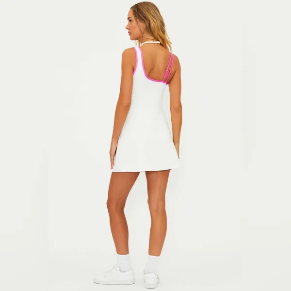 BEACH RIOT Quincy Dress Strawberry Cream, Size Medium , $99 - Image 4