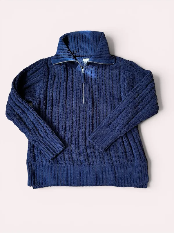Aerie Cable Car Quarter Zip Sweater - Image 2