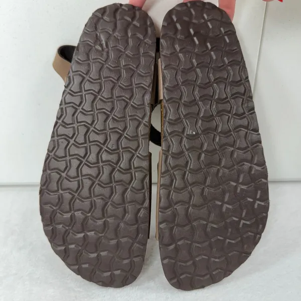 Cushionaire 10M Sandals Lauri Brown Slingback Buckle Comfort Leather Insole - Image 15