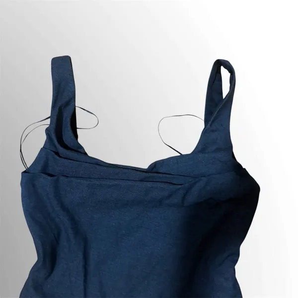 Zara Black Draped Tank Top - Image 3