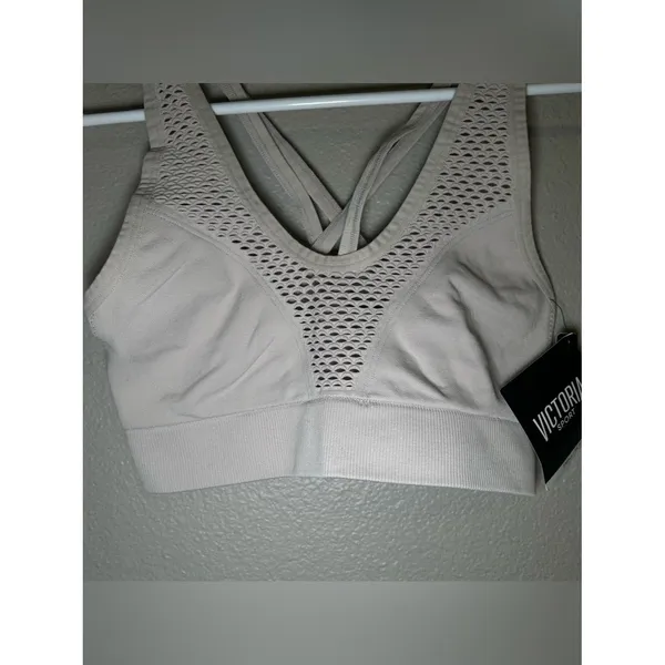 NEW Victoria’s Secret Mesh Seamless Strappy Back Sports Bra Women’s Size Small - Image 3