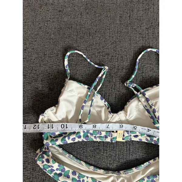 Blackbough Swim Cindy Bikini Set in Blackberry Bliss size XS Underwire High Leg - Image 6