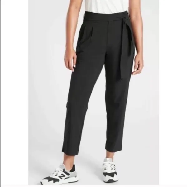 Athleta Skyline‎ Paper Bag Waist Pants size 4 - Image 4