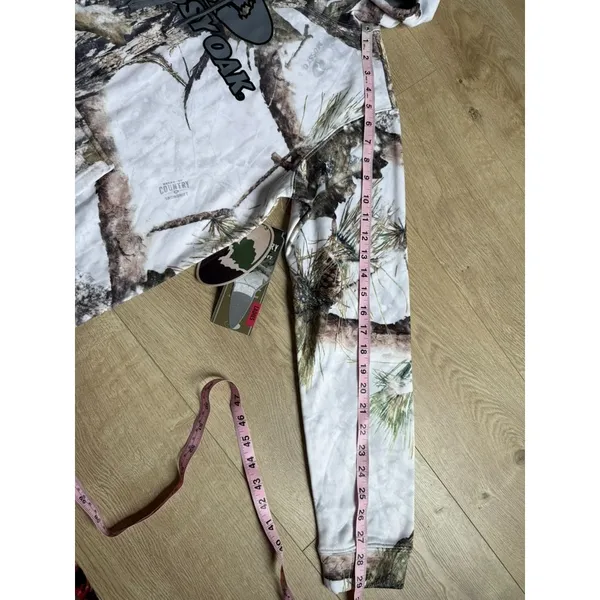 NWT Womens Mossy Oak white camo‎ pullover perfect hoodie outdoor hiking size L - Image 11