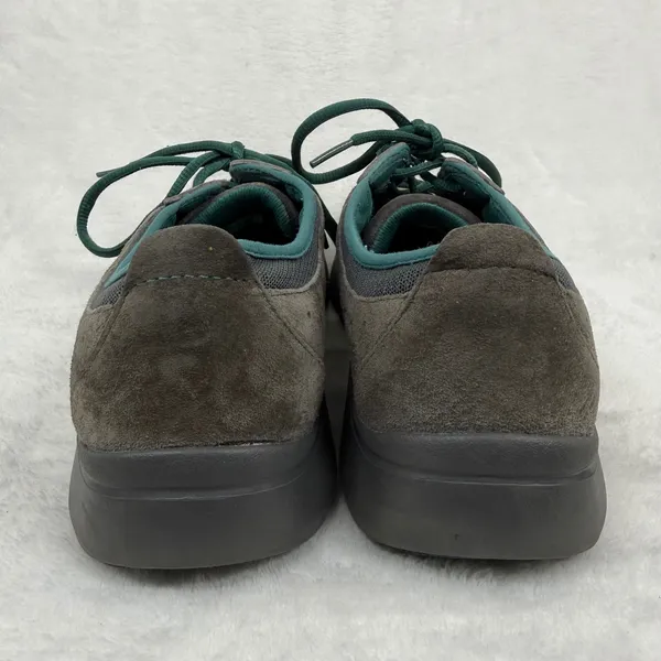 Dansko Honor Womens Suede Walking Shoes Charcoal Grey Teal Lace Up Sneakers‎ 39 - Image 5