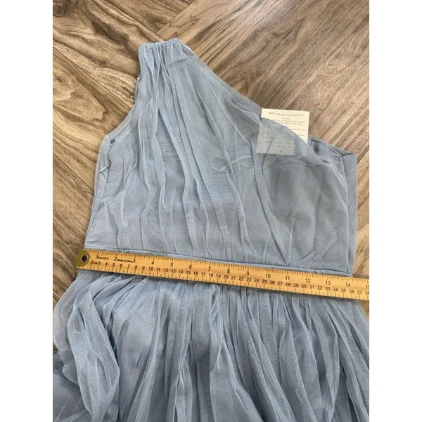 Anaya With Love Bridesmaid tulle one shoulder maxi dress in soft blue Zs 6 - Image 13