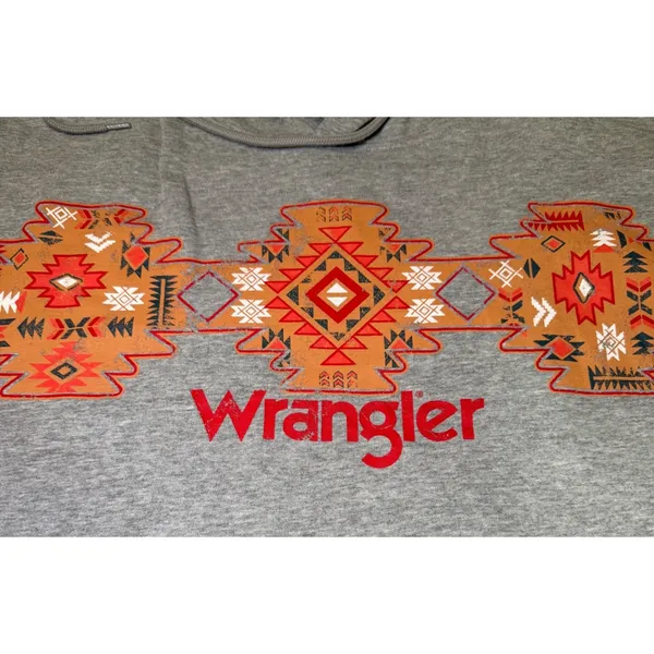 Wrangler‎ Retro Womens Size XL Southwestern Cropped Hoodie Gray Aztec Cowgirl - Image 7