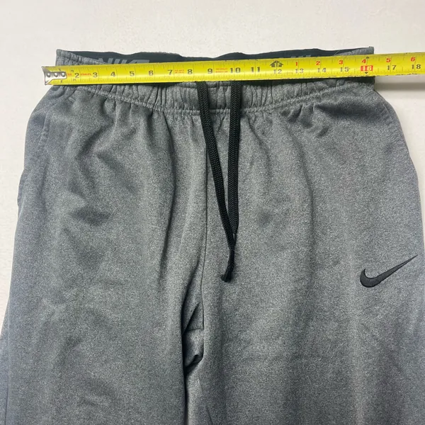 Nike Sportswear Sweatpants Mens xLarge Gray Swoosh Dri Fit Taper Leg Gym Jogger - Image 3